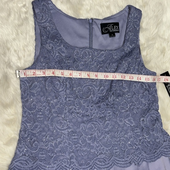 Alex Evenings Embroidered Lace Mock Two-Piece Gown - Picture 3 of 11